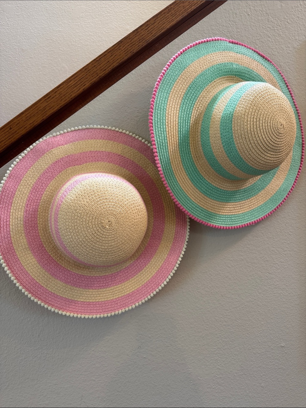 Cat & Jack Pink, Mint & Cream Wide-Brim Sun Hat